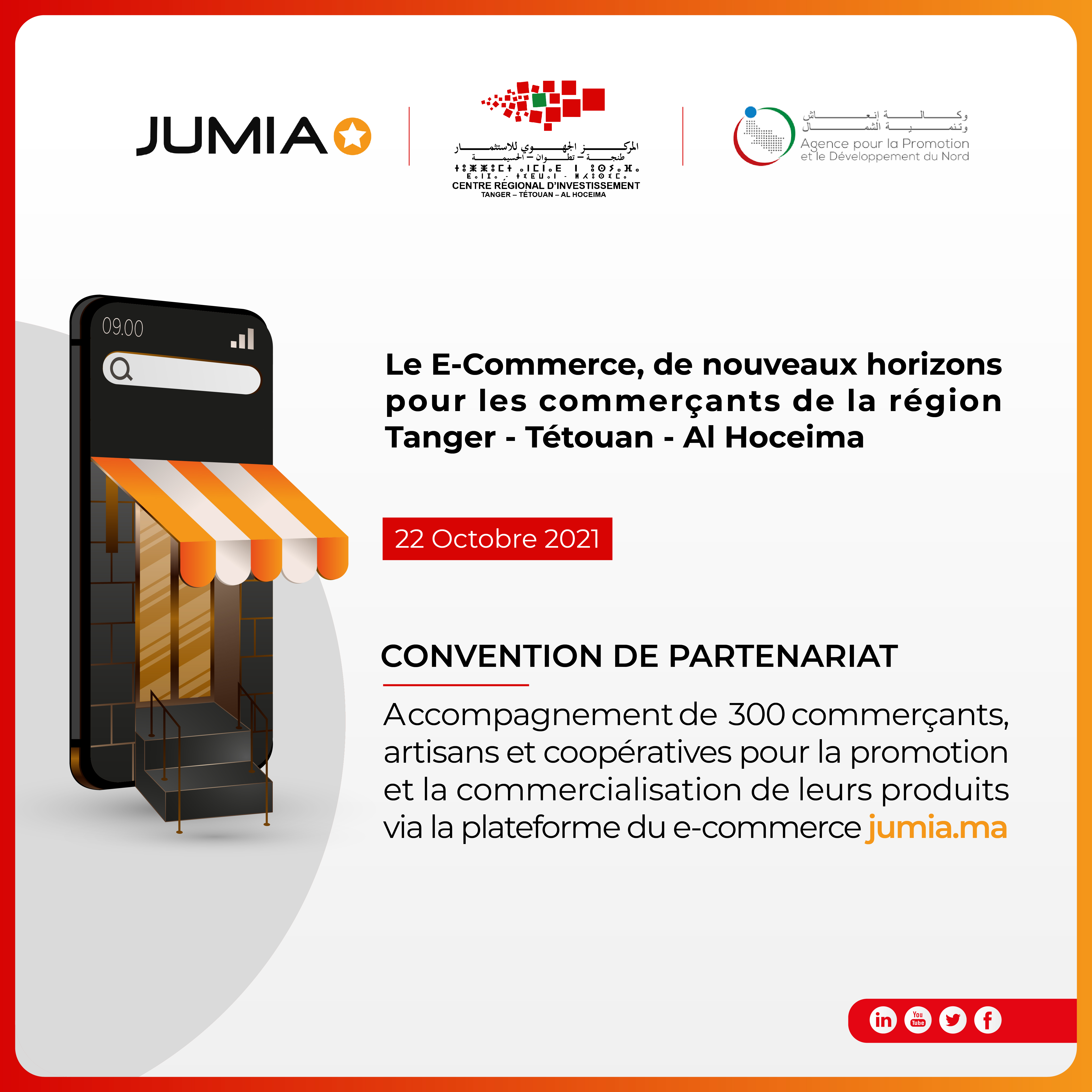 Jumia Maroc signe un accord de partenariat avec le CRI de la région de Tanger, Tétouan et Al Hoceima